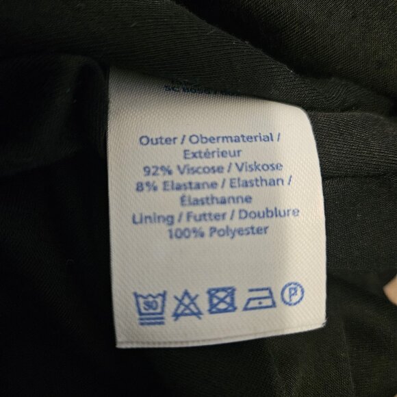 Boden Black V-Neck Wrap-Style Ruched Fit Flare Stretch Jersey Dress Womens US 2 - Picture 5 of 5